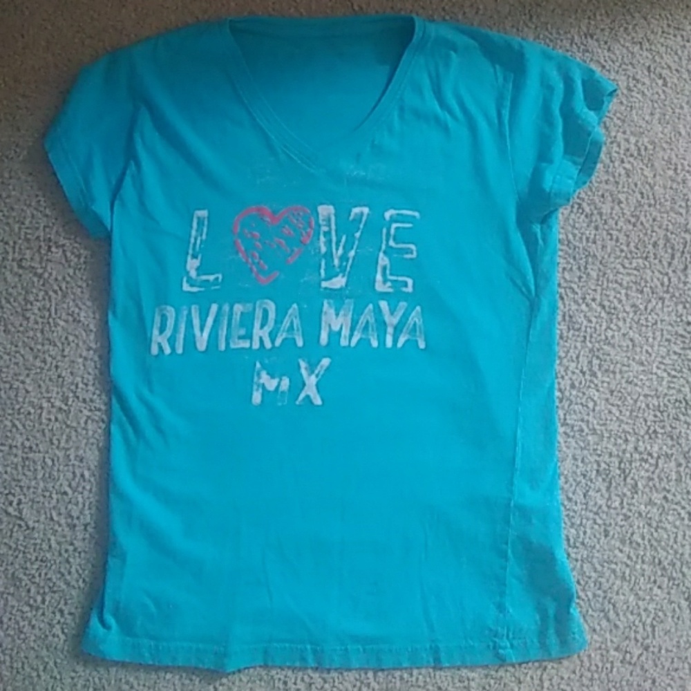 Blue rivera maya mexico shirt